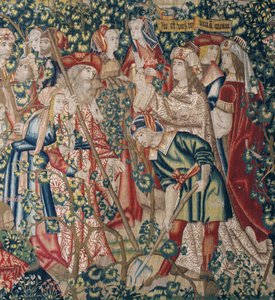 A parábola dos trabalhadores da vinha, c.1500 (tapeçaria) de Pieter (studio of) Coecke van Aelst