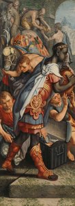 Ala de um Retábulo com Adoração dos Magos, no reverso é Apresentação no Templo de Pieter Aertsen