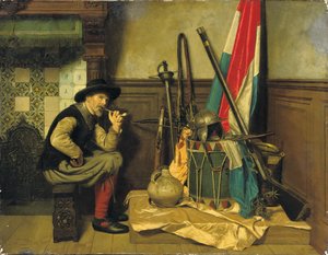 O soldado fumador de Pieter Alardus Haaxman