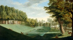 Chiswick House: The Southern Pond, c.1729-31 (óleo sobre tela)