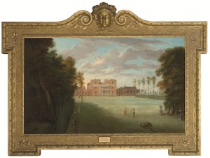 Vista de Tottenham Park, Wiltshire (óleo sobre tela)