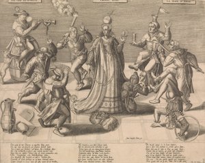 A Dança do Mundo, meados do século XVI. de Pieter Balten.