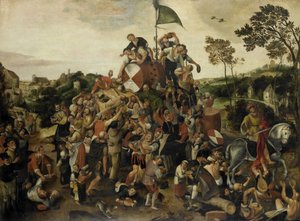 O Dia de São Martinho Kermis, c.1540-98 (óleo no painel)