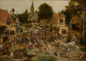 A Feira da Aldeia Kermis, antes de 1565.