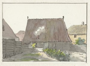 Casa com quintal de Pieter Bartholomeusz. Barbiers