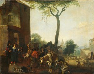 Colheita das Videiras de Pieter Bodding van Laer (manner of)