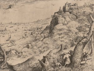 A caça ao coelho, 1560. de Pieter Bruegel the Elder