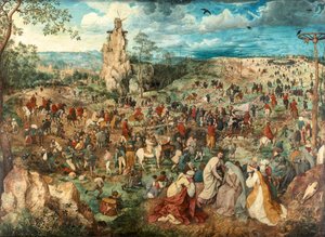 Alemão: Kreuztragung Christi Procissão para o Calvário de Pieter Brueghel the Elder