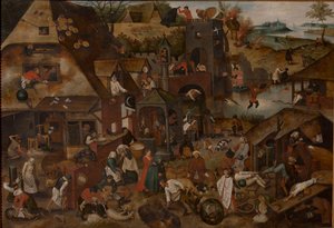 Provérbios flamengos, 1607. de Pieter Brueghel the Younger