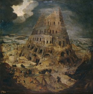 A torre de Babel, ca 1595 de Pieter Brueghel the Younger