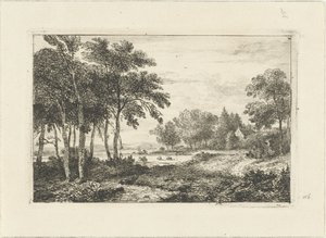 Paisagem com cavaleiro