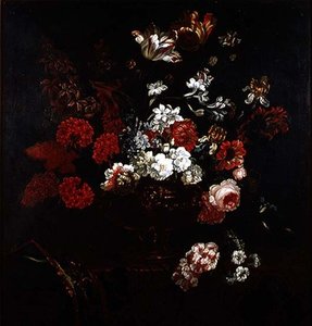 Natureza Morta de Flores num Vaso de Cobre de Pieter Casteels
