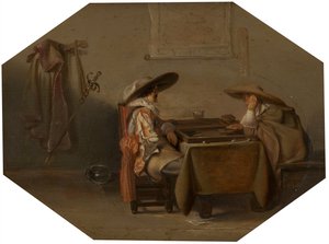 Jogadores de Tric-Trac, 1628
