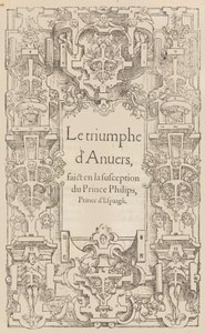 O triunfo de Antuérpia feito na suspeita do príncipe Philips, príncipe da Espanha, 1550. de Pieter Coecke van Aelst