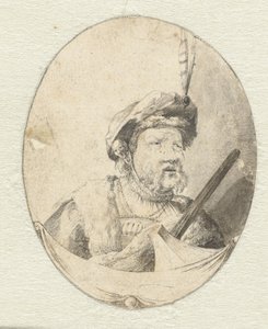 Busto de um homem em roupas orientais de Pieter Cornelisz. Verbeeck (possibly)