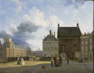 O portão da prisão e o lugar, Haia de Pieter Daniel van der Burgh