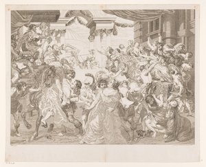 Assalto à Sabine virgem de Pieter Franciscus Martenasie