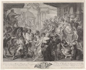 Assalto à Sabine virgem de Pieter Franciscus Martenasie