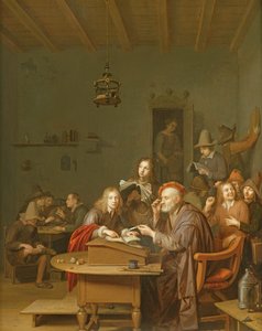 Interior de uma sala de escola de Pieter Harmansz Verelst