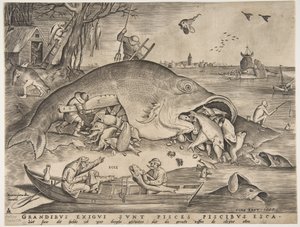 Peixe grande come peixe pequeno, 1557 de Pieter Heyden van der