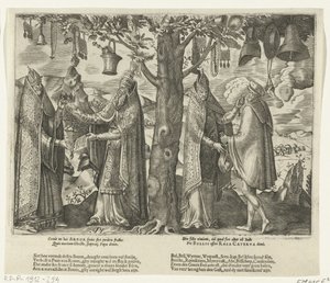 Árvore da idolatria romana, c. 1570