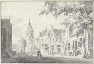 Rua da aldeia em Buren de Pieter Jan van Liender