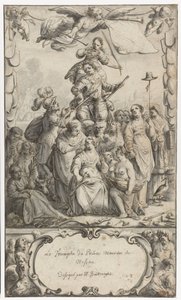 Design do frontispício para Frederick Hendrick van Nassauw de Pieter Jansz
