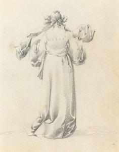 Senhora vista por trás