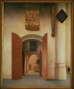 A igreja de São Lourenço, Alkmaar de Pieter Jansz Saenredam