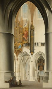Interior da Igreja de St Bavo em Haarlem, 1636