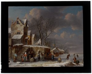 Paisagem de inverno de Pieter Maes