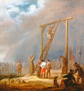Uma Execução à Galinha (óleo sobre painel)