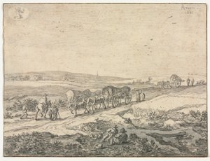 Agosto: Paisagem com carroças