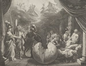 Gravura 11: Alegoria sobre a discórdia na França, de Caspar Barlaeus, Medicea Hospes, 1638. de Pieter Nolpe