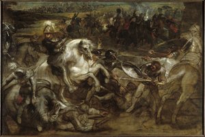Henrique IV na Batalha de Ivry, 1628-1630. de Pieter Paul Rubens