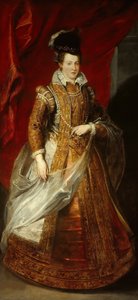 Retrato de Joana da Áustria 1547-1578, grã-duquesa da Toscana, entre 1621 e 1625. de Pieter Paul Rubens