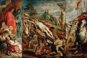 Esboço da elevação da cruz para o tríptico de Peter Paul Rubens