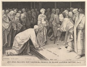 Cristo e a Mulher Apanhada em Adultério, 1579.