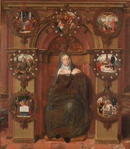 Senhora das Sete Dores O Tríptico Joos van Belle. Painel central, 1556.