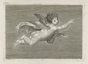 Apontando putto de Pieter Romans