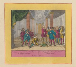 O Duque Filipe de Anjou aceita a coroa espanhola, 1700
O Duque de Anjou aceita d