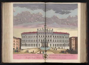 Palazzo di Montecitorio em Roma Vista do Palácio do Grande Tribunal no Monte Citorio Roma (...) (título no objeto)