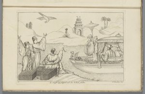 Cruzeiro após um casamento chinês
Der Sineser lust Schiffarth nach dem hochzeit gehalten (título sobre o objecto)
Costumes chineses (título da série) de Pieter Schenk (II)