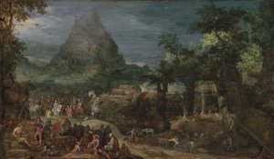 A Torre de Babel (óleo sobre cobre)