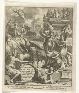 Página de título para o Mercúrio Europeu de 1702 Mercúrio Europeu, Décima Terceira Parte Um. Contendo os seis primeiros meses do ano de 1702 (título no objeto) de Pieter Sluyter