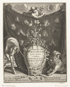 Página de título do Mercúrio Europeu para o ano de 1706 de Pieter Sluyter