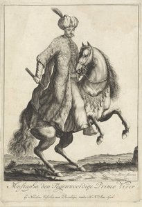 Retrato equestre de Kara Mustafa, grão-vizir do exército turco