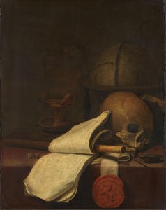 Vanitas natureza morta de Pieter Symonsz Potter