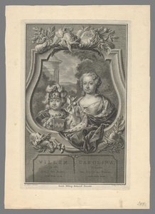 Retrato de Guilherme V, Príncipe de Orange-Nassau, e Carolina, Princesa de Orange-Nassau