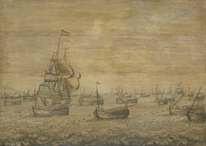 A frota holandesa de arenque de Pieter Vogelaer